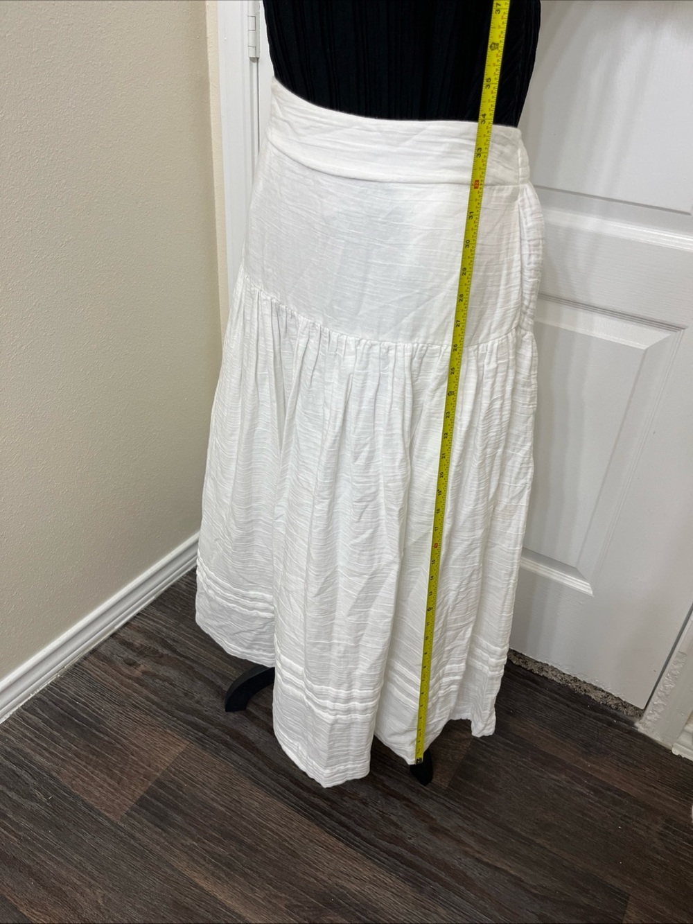 Anthropologie Inspired by ON 34Th Women's White Maxi Skirt Size Large NWOT Boho - Picture 7 of 11